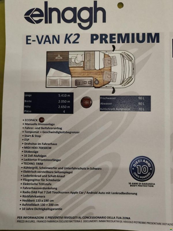 Elnagh E-Van K2 Premium