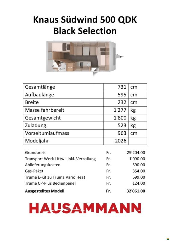 Knaus Südwind 500 QDK Black Edition