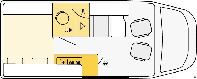 Etrusco CV 600 DB mit Hubdach