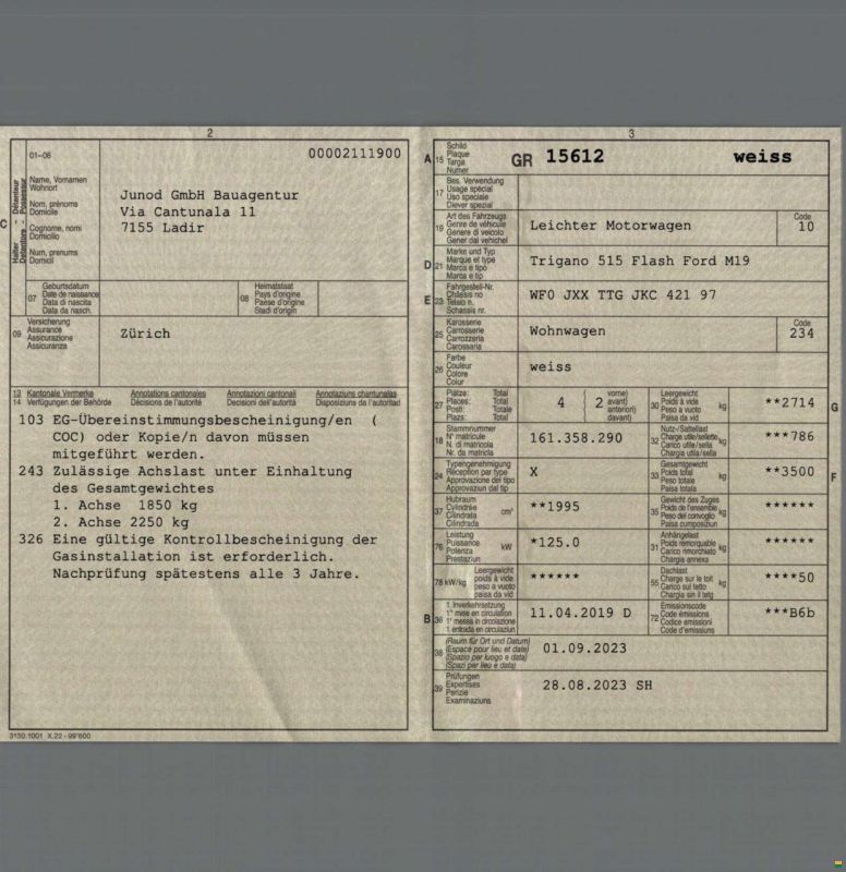 Chausson Trigano 515 Flash Ford M19