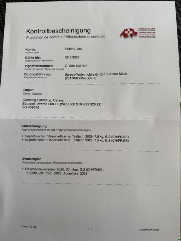 Bürstner Averso 500 TK