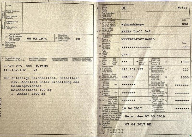 Eriba Touring Troll 542 GT