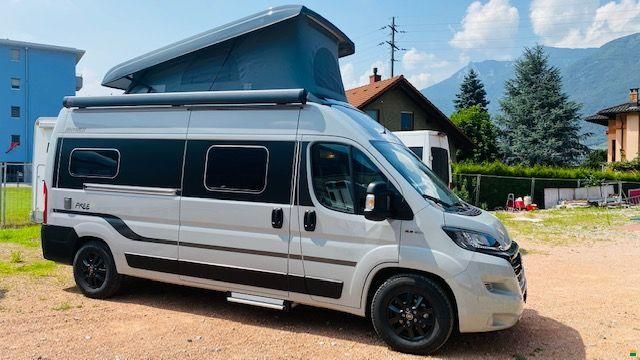 Hymer Free 600 Campus-Dachbett-Luftfederung