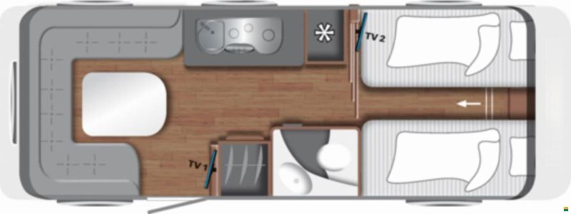 LMC MAESTRO 560E Längsbetten