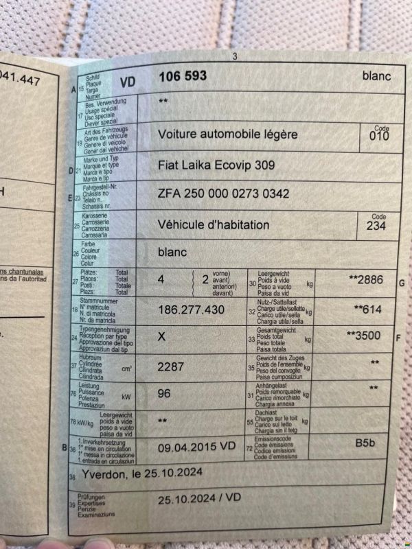 Fiat Laika Ecovip 309