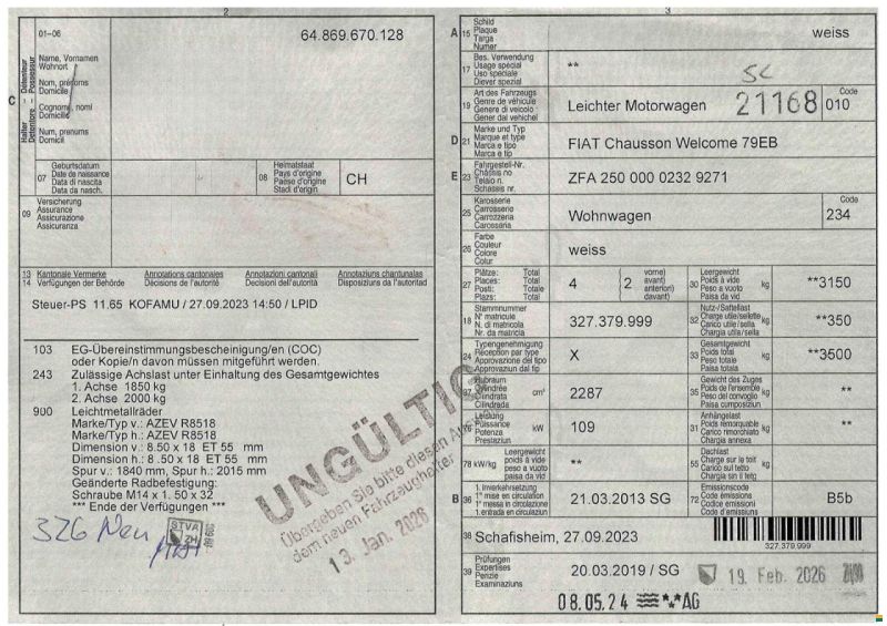 Chausson Fiat Welcome 79EB