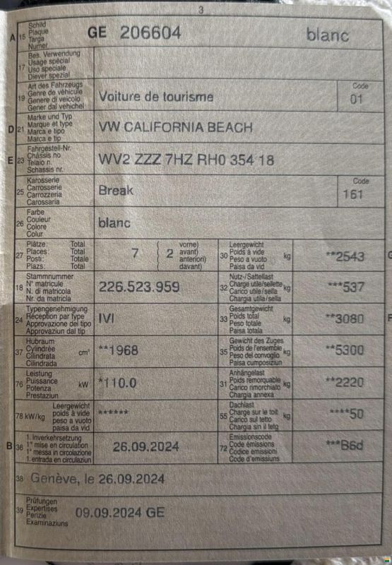 Volkswagen California beach Last édition