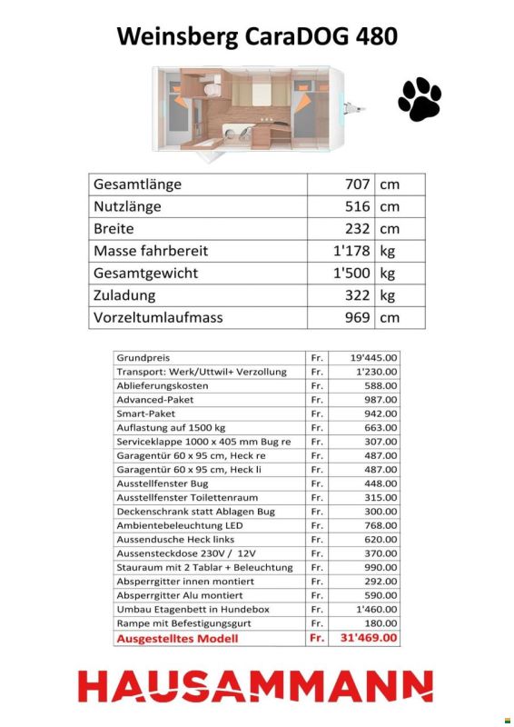 Weinsberg CaraDog 480 QDK