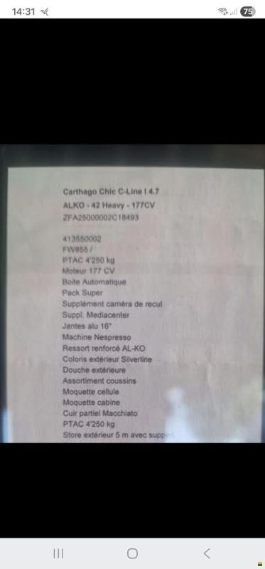 Carthago Chic-c line 4.7