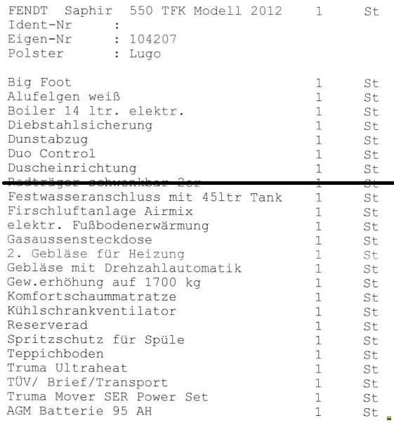 Fendt Saphir 550 TFK