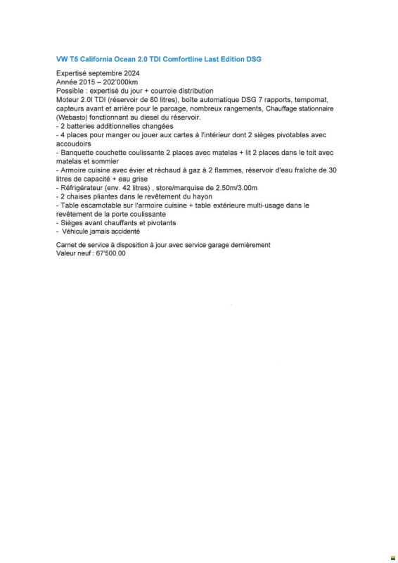 VW T5 California Ocean 2.0 TDI Comfortli