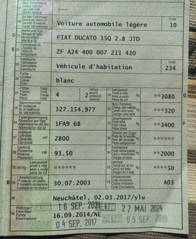 Fiat Ducato Pilote A8