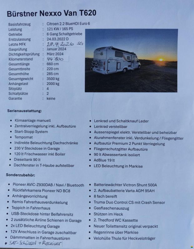 Bürstner Nexxo Van T620