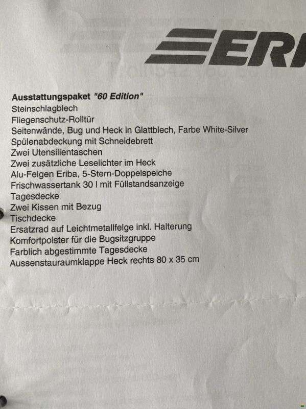 Eriba Touring 542 60 Edition (2021)