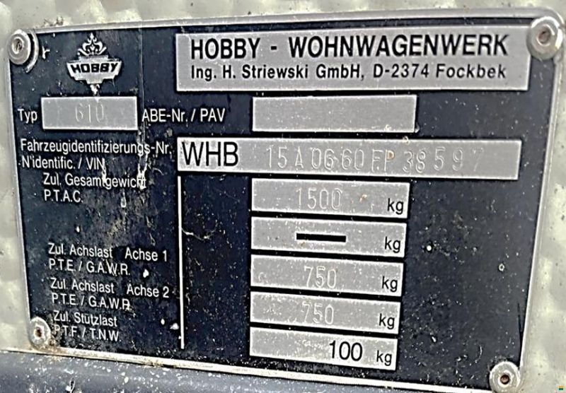 Hobby 610 Prestige