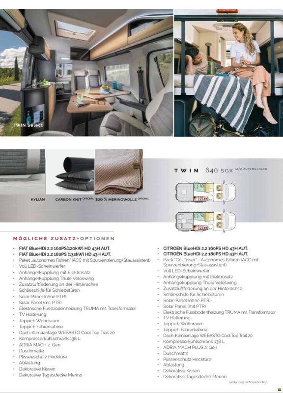 Adria Twin Select 640 SGX Swiss Edition