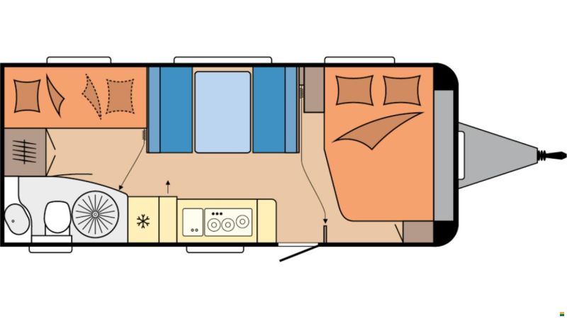 Hobby Excellent Edition 545 KMF - Stockbett