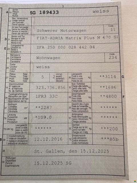 Adria Matrix Plus 670 SL