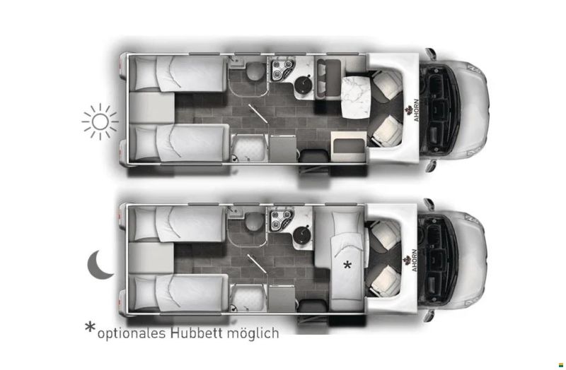 Ahorn Canada TE Plus mit Hubbett