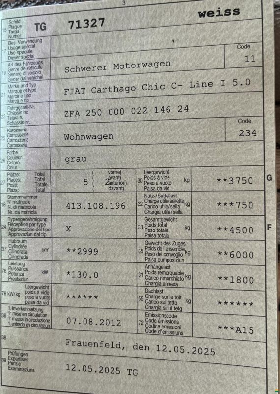 Carthago Chic-C line I 5.0, 40 heavy