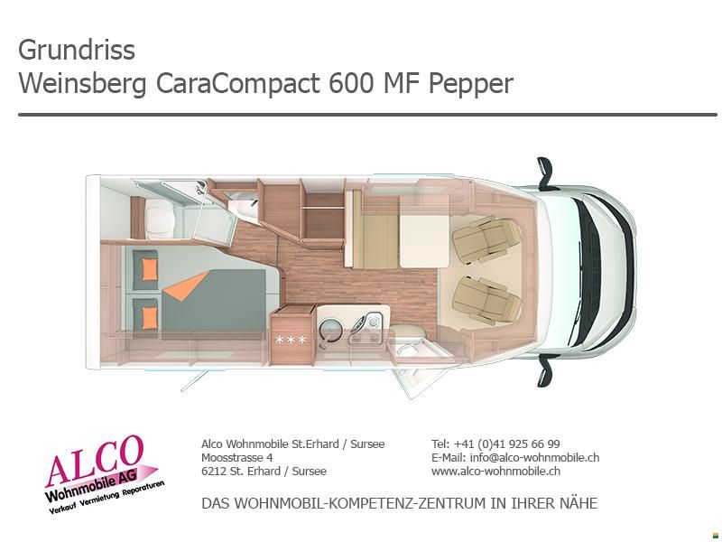 Weinsberg CaraCompact 600 MF Pepper