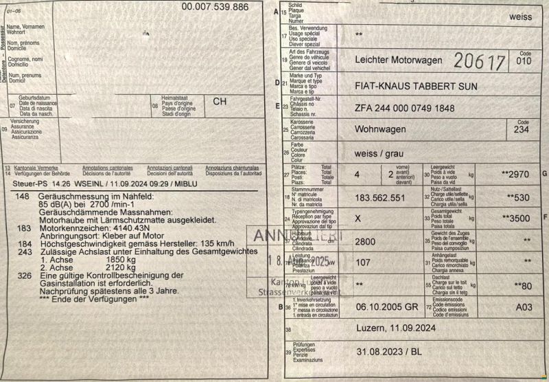 Fiat Knaus Tabbert Sun Traveller