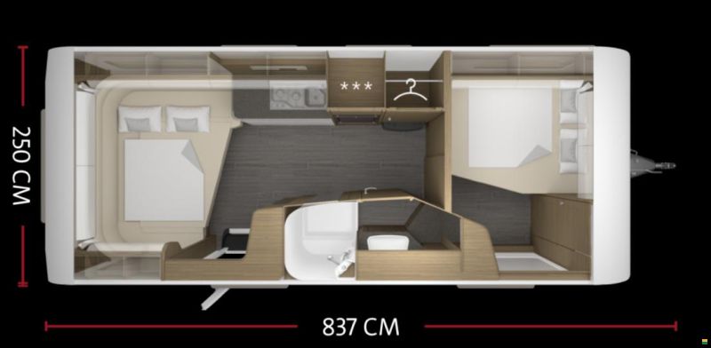 Tabbert BELLINI 620 SD/F W26 KWT/2 - Model 2024