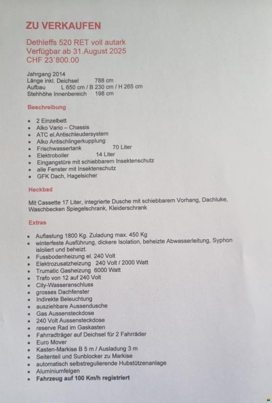 Dethleffs Camper 520 RET