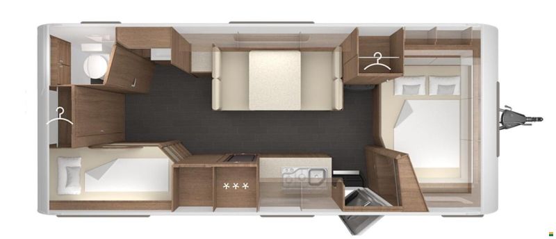 Tabbert SENARA 620 DMK - Etagenbetten