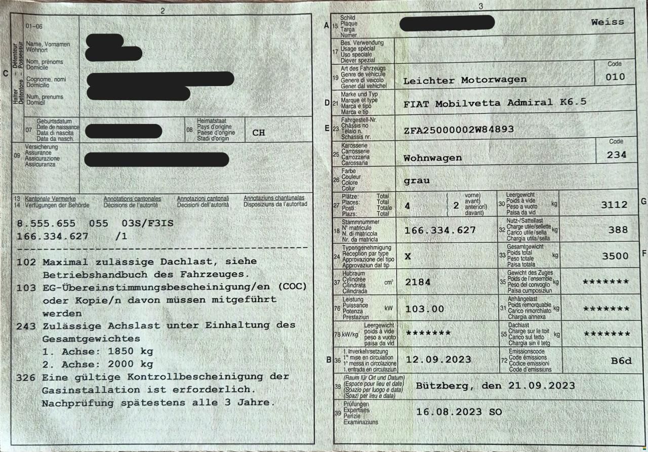 Mobilvetta Admiral 6.5