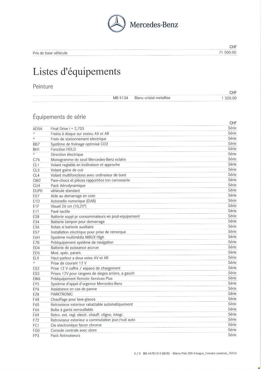 Mercedes Benz Marco Polo 300D 4M