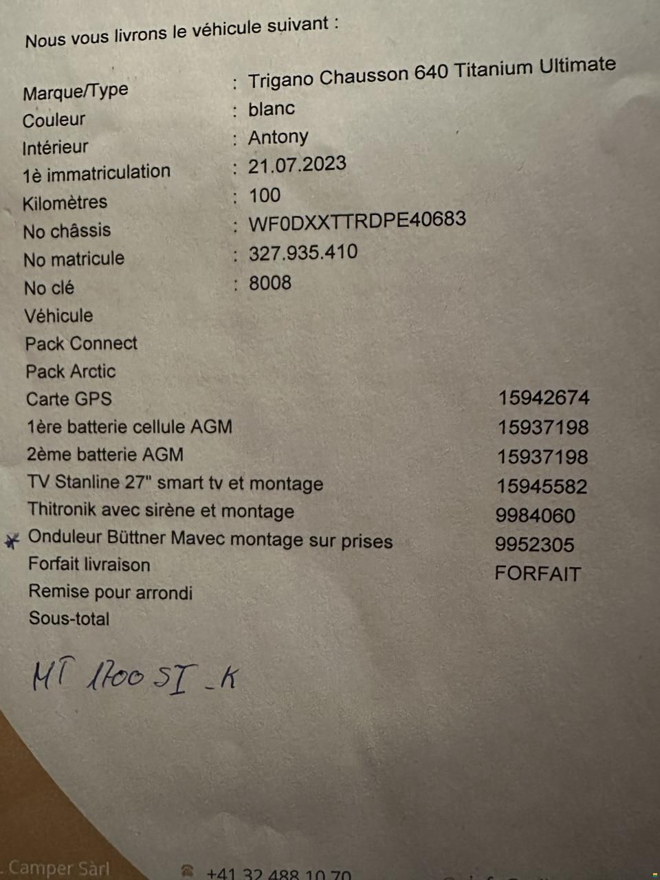 Chausson 640 titanium Ultimate