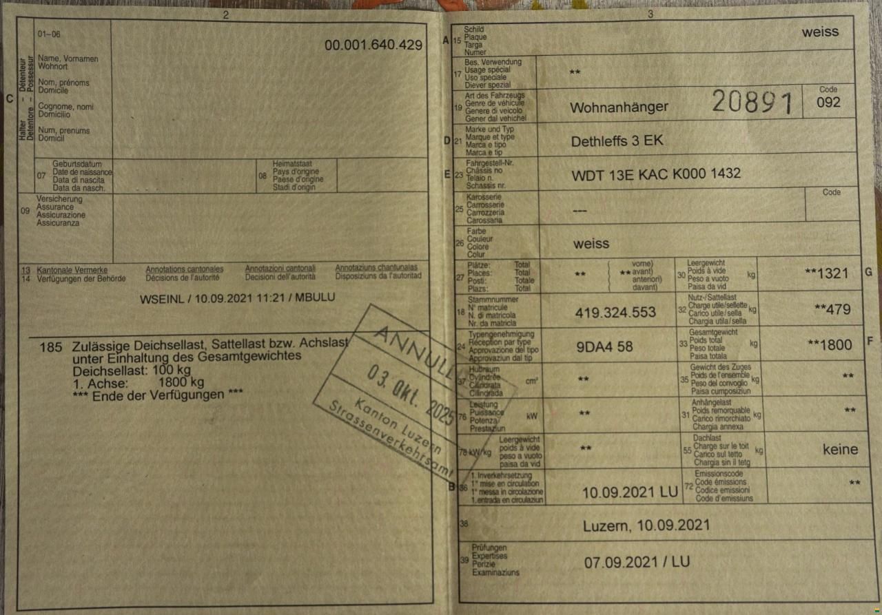 Dethleffs 3 EK (470 FR) Camper