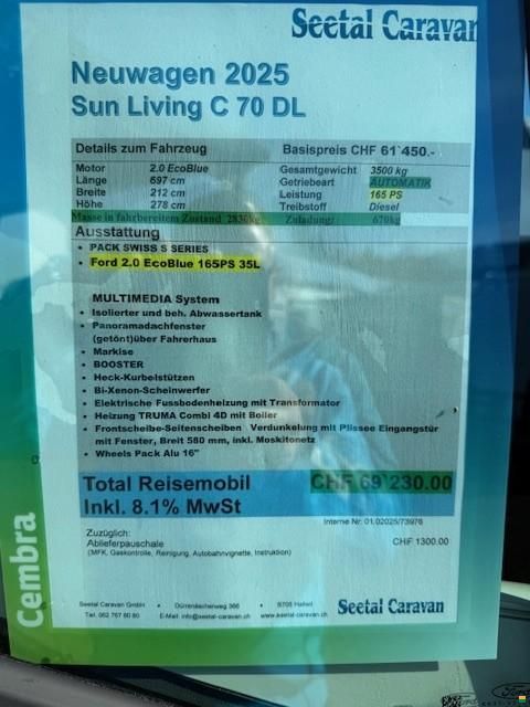 Sun Living C 70 DL