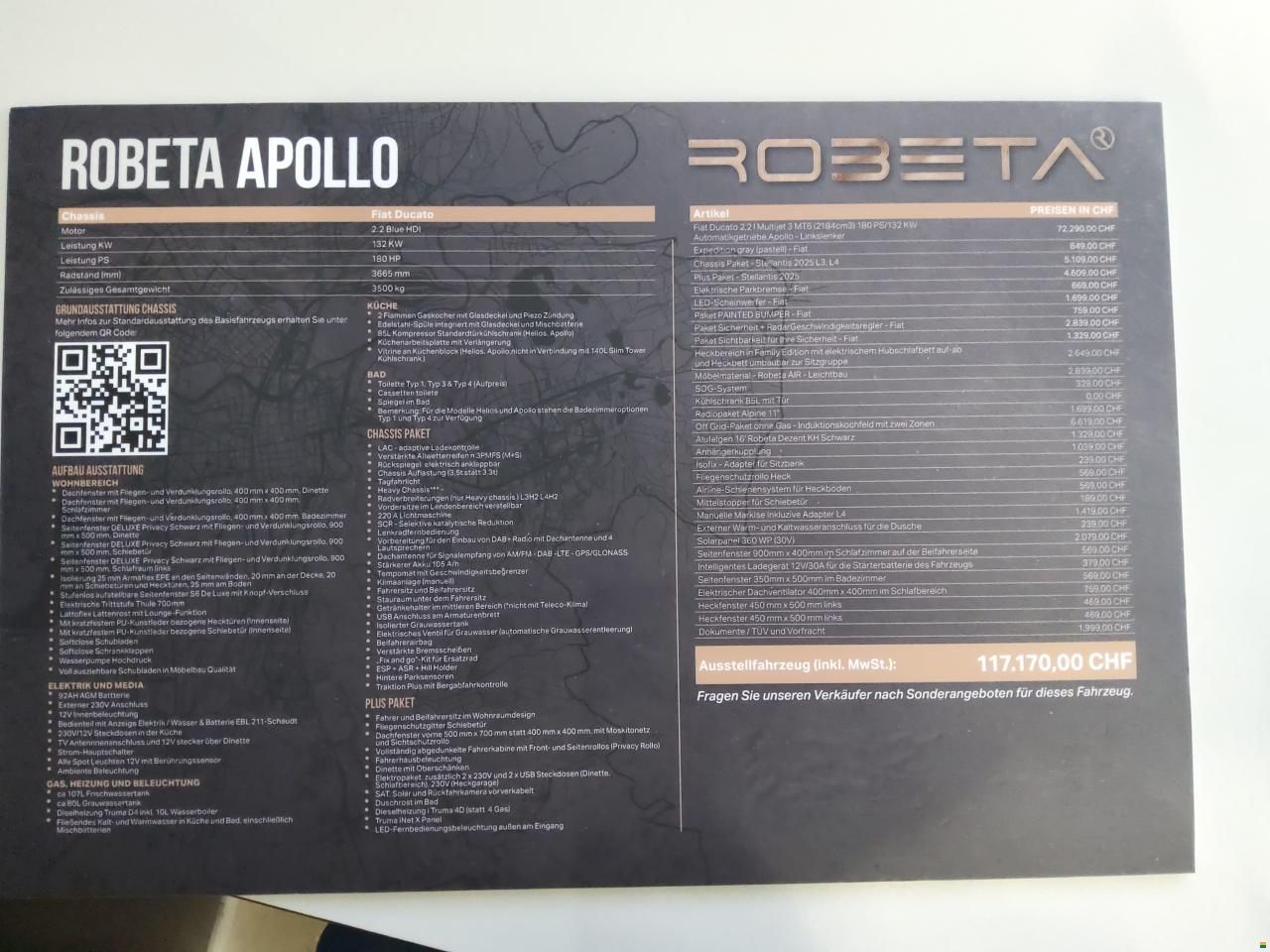 Robeta Apollo 180PS AT