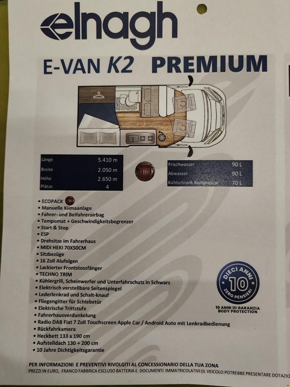 Elnagh E-Van K2 Premium