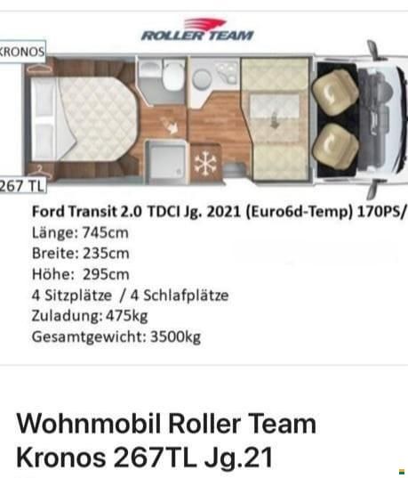 Roller Team Kronos 267 TL