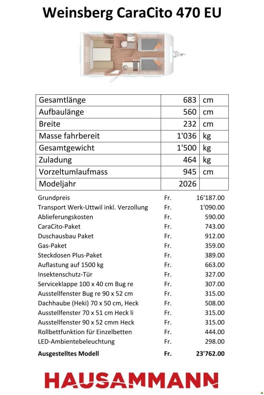 Weinsberg CaraCito 470 EU