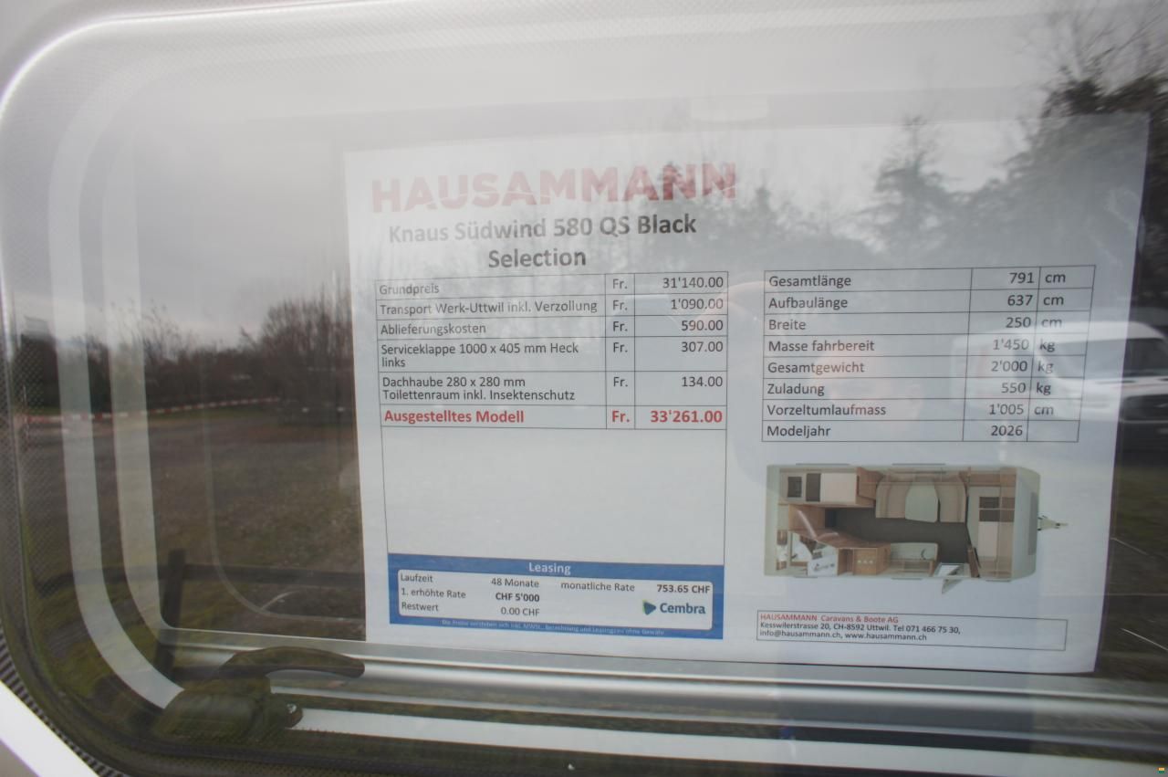 Knaus Südwind 580 QS Black Edition