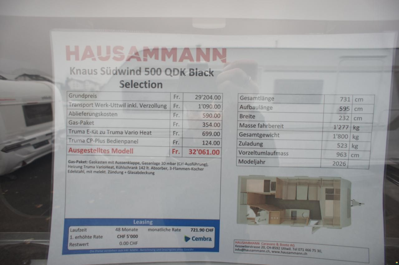 Knaus Südwind 500 QDK Black Edition