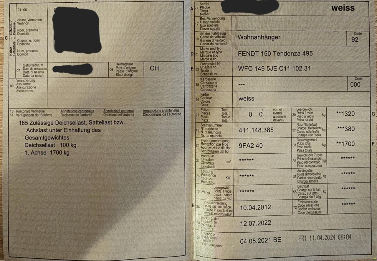 Fendt Tendenza 495 SF Swiss Edition