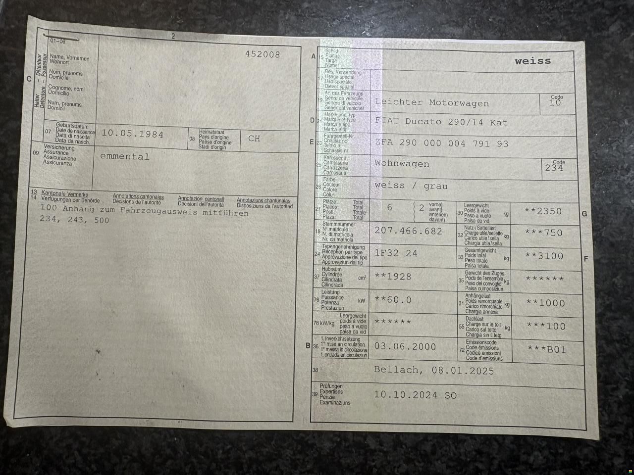 Fiat Ducato 290/14 Kat