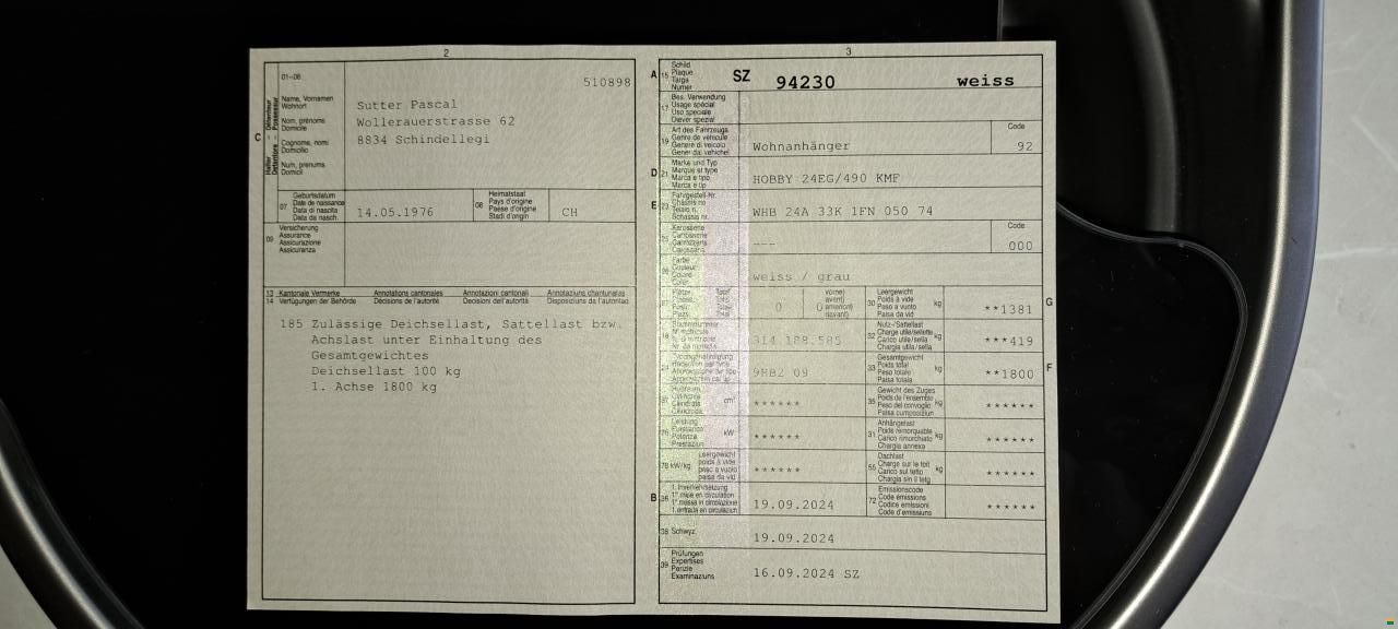 Hobby 490 KMF De Luxe