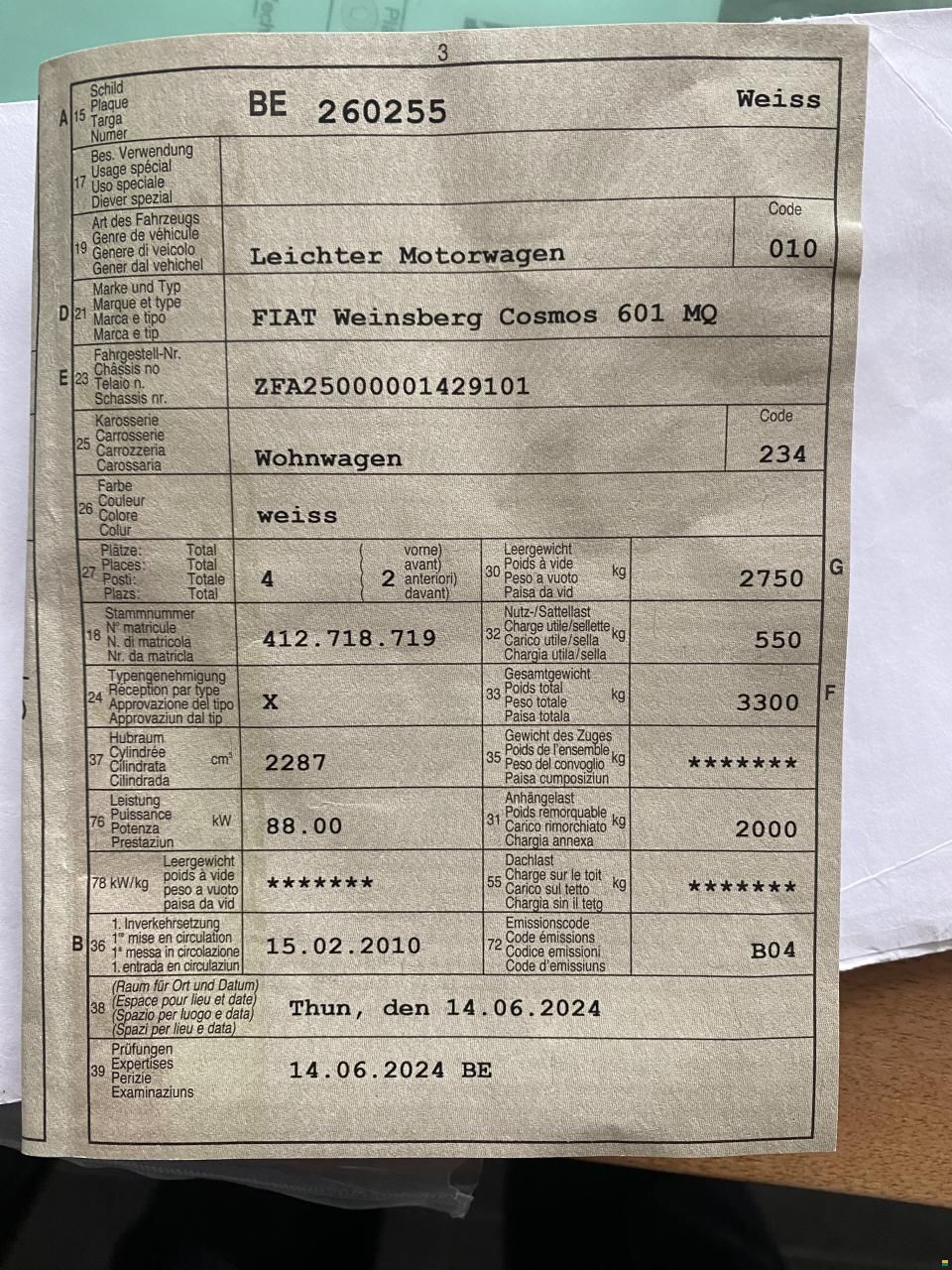 Weinsberg Cosmos 601 MQ