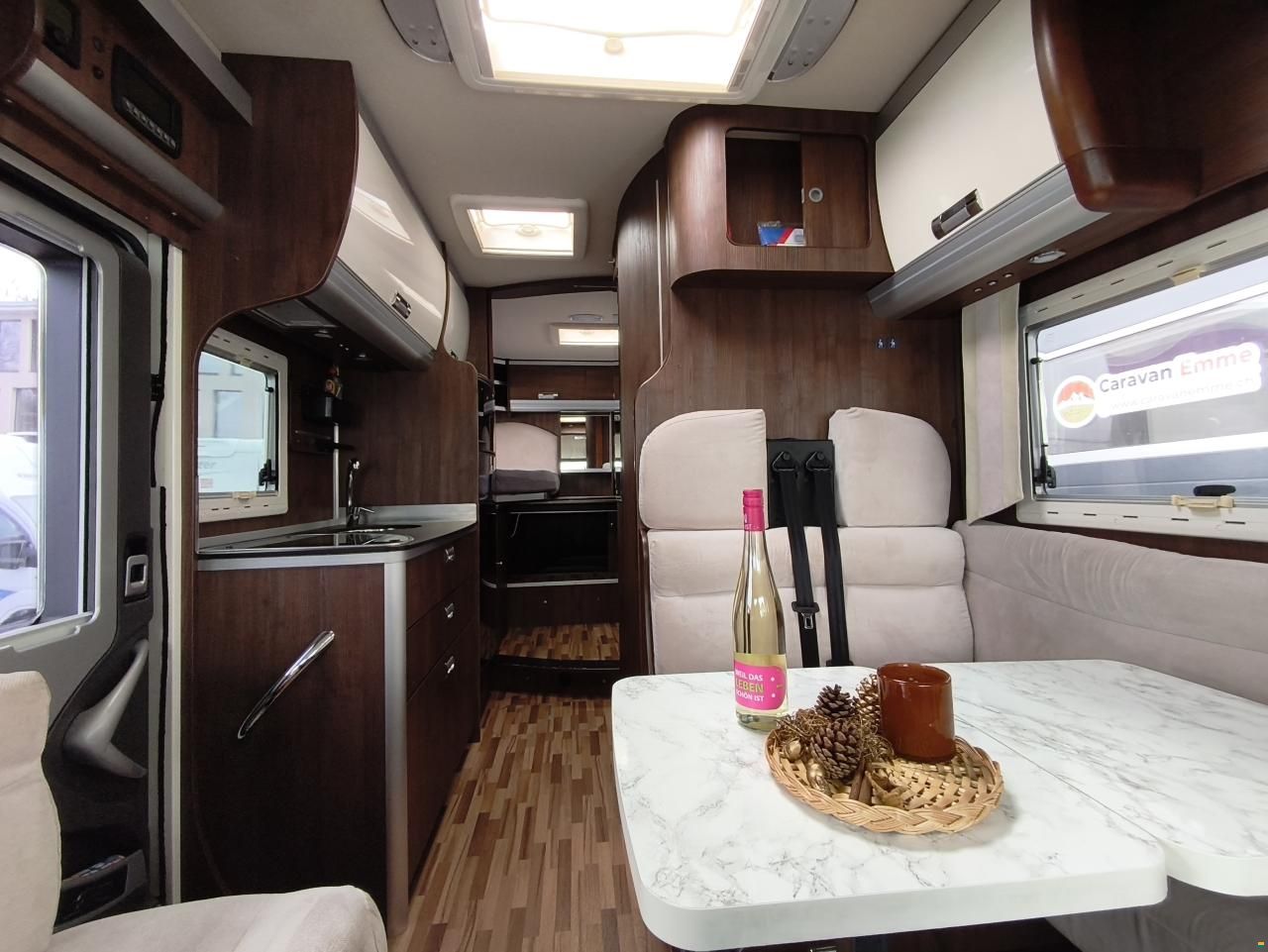 Ecovip 609 mit Einzelbett, Hubbett!