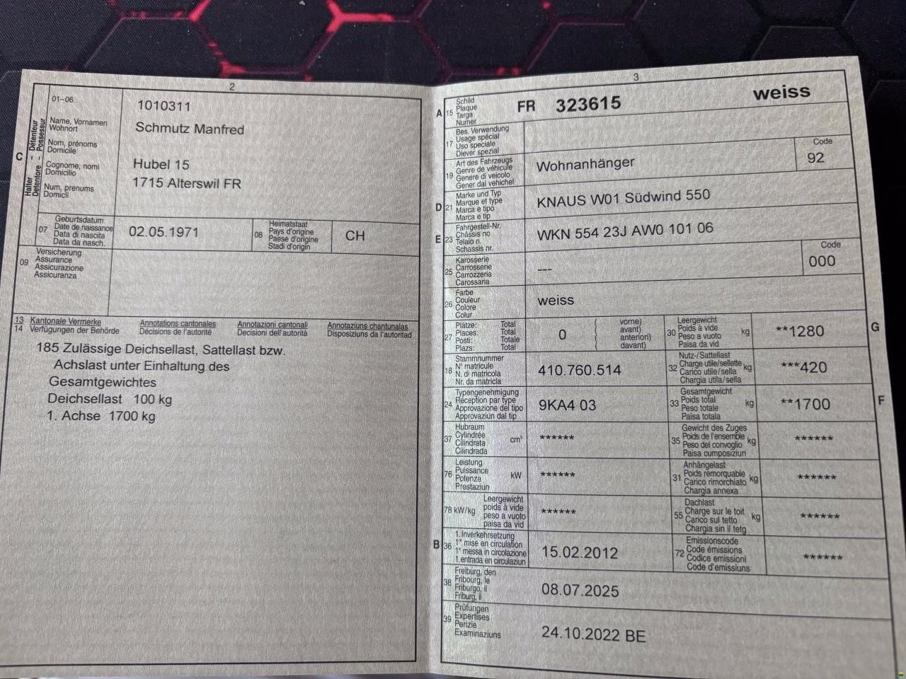 Knaus S&uuml;dwind 550