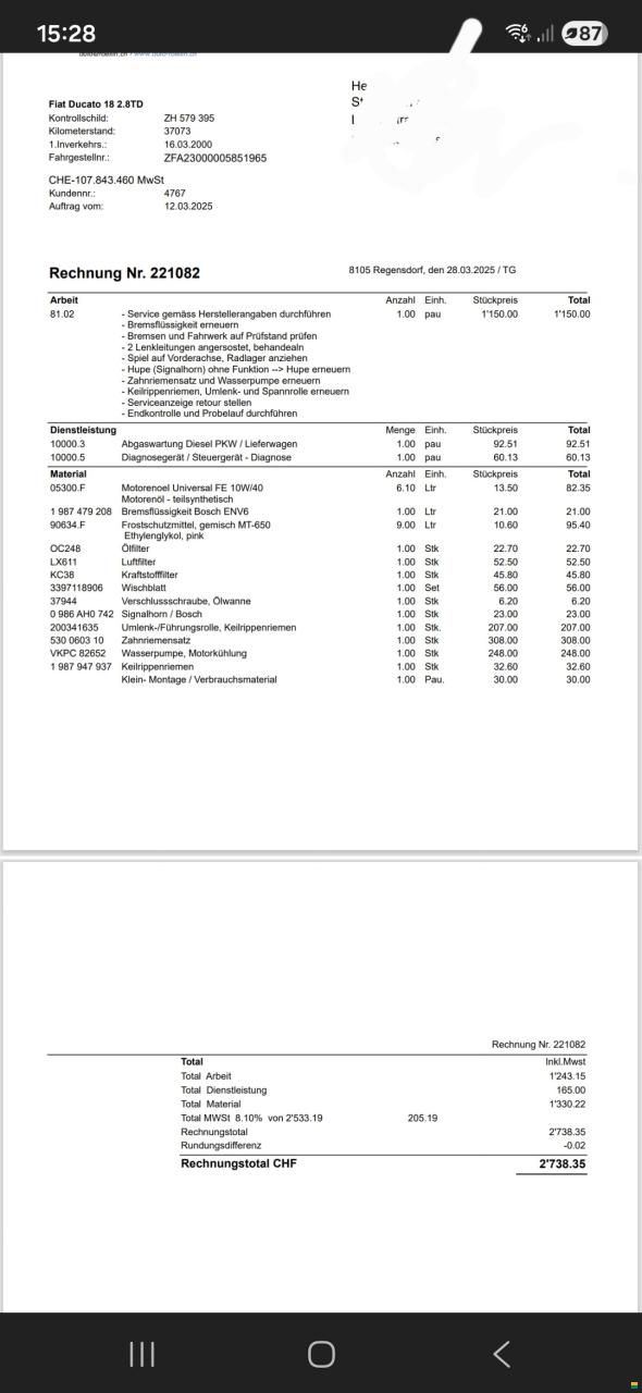 Fiat Ducato B&uuml;rstner