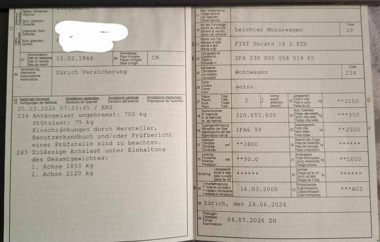 Fiat Ducato B&uuml;rstner