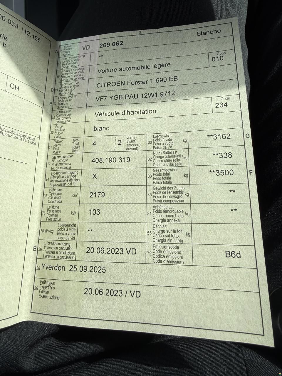 Citroen Forster T 699 EB