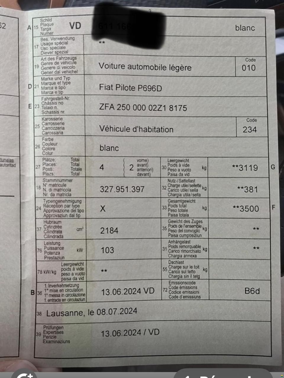Pilote P696D Expression